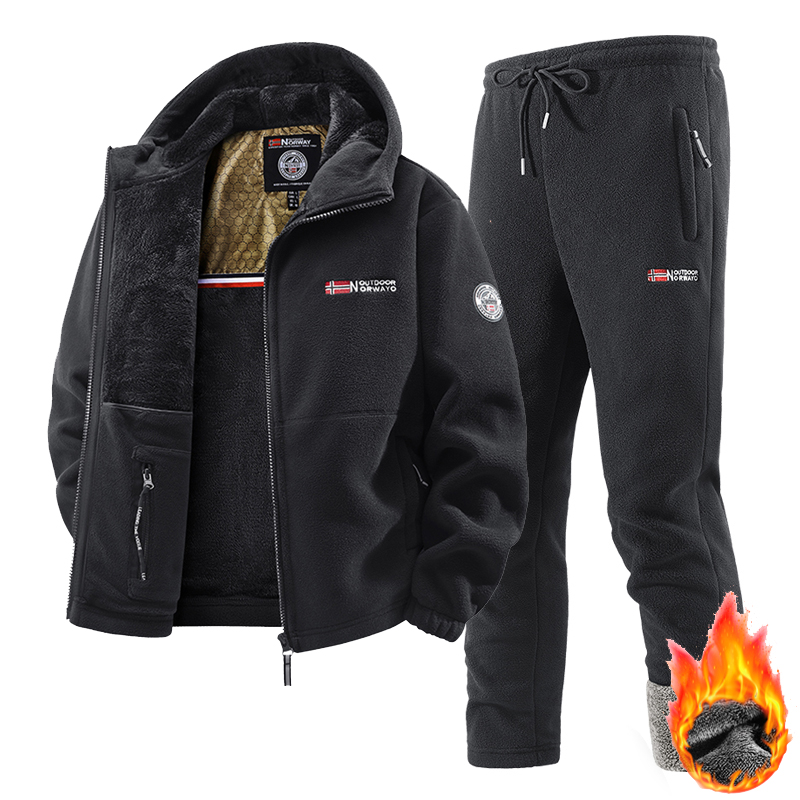 Winter Clothing Essentials - New Winter Sportswear Set Mens Retro