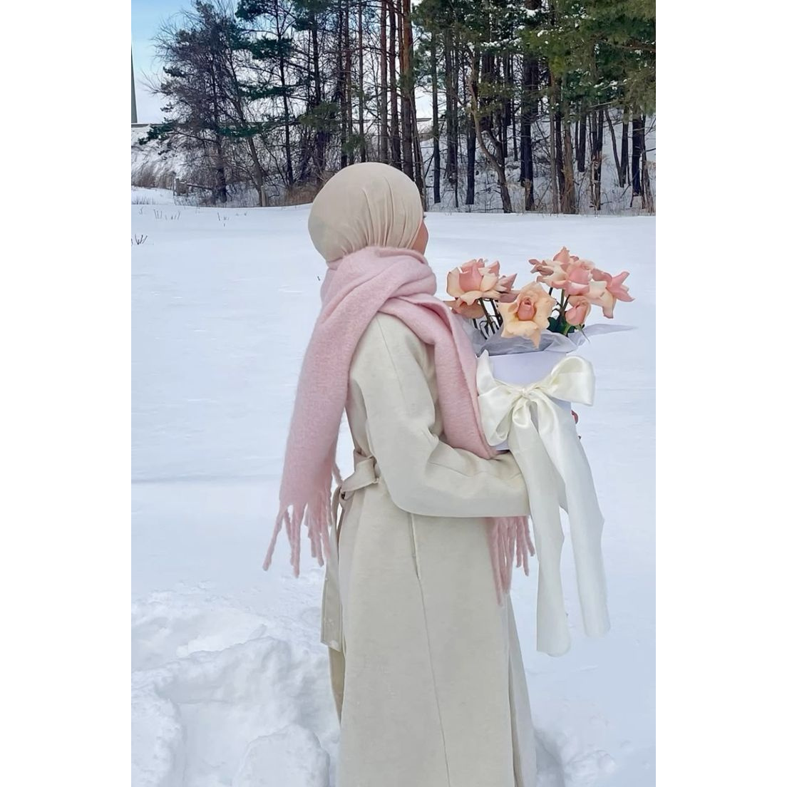 Winter Clothing Essentials - FONSAF Women' Faux Shawl Scarf -
