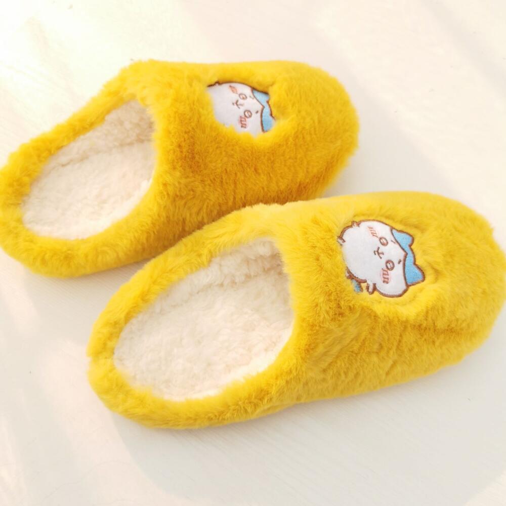 Winter Clothing In Japan - Cartoon Home Plush Slippers Chiikawa Kawaii