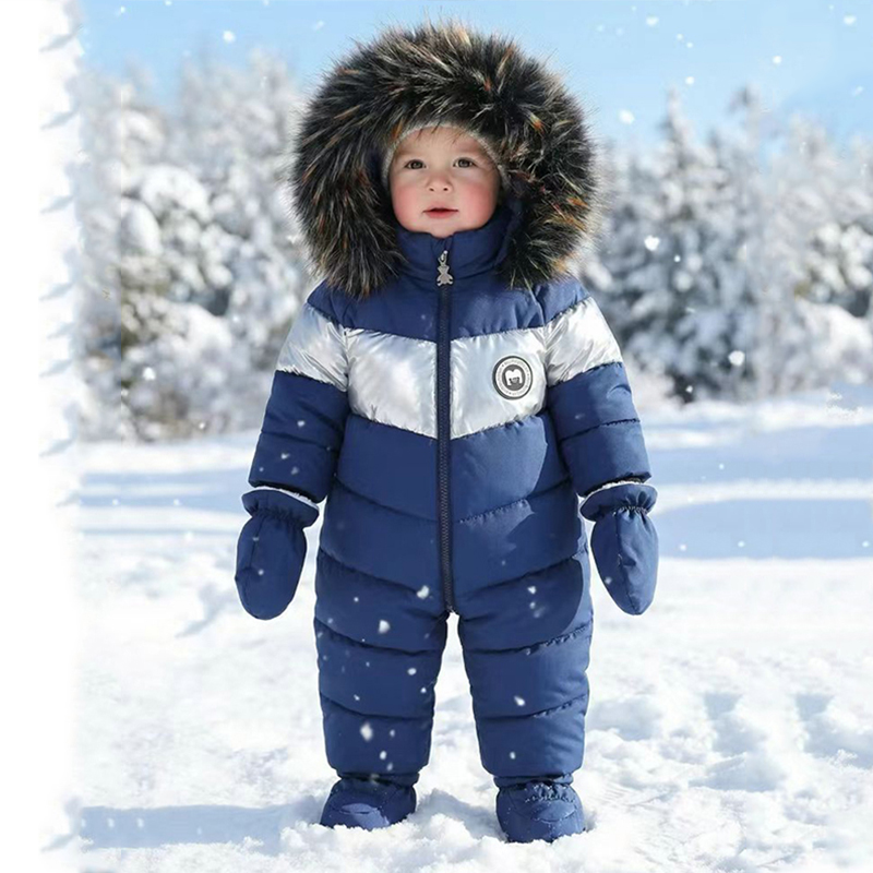 Winter Clothing For Toddlers - Winter Newborn Baby Romper With Gloves