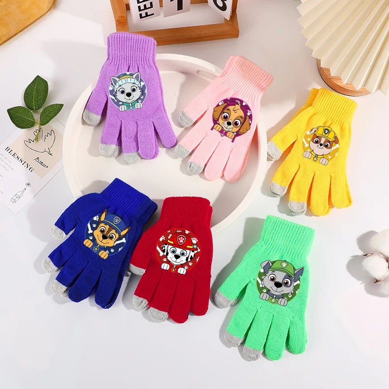 Winter Clothing Girls - Paws Patrols Gloves Cartoon Kawaii Print