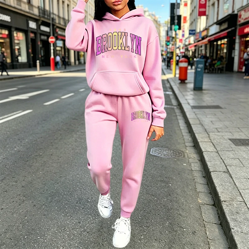 Winter Clothing Women'S - Casual Women's Outfits Print Hooded Sweatshirt