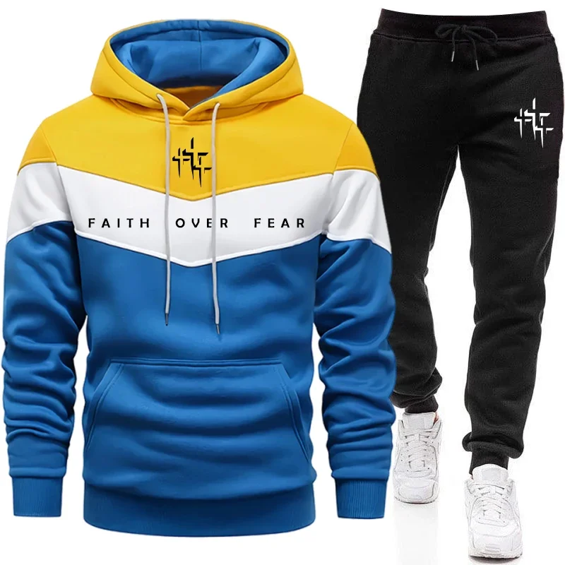 Faith Over Fear Men's Tracksui - Winter Clothes ulasan dan harga