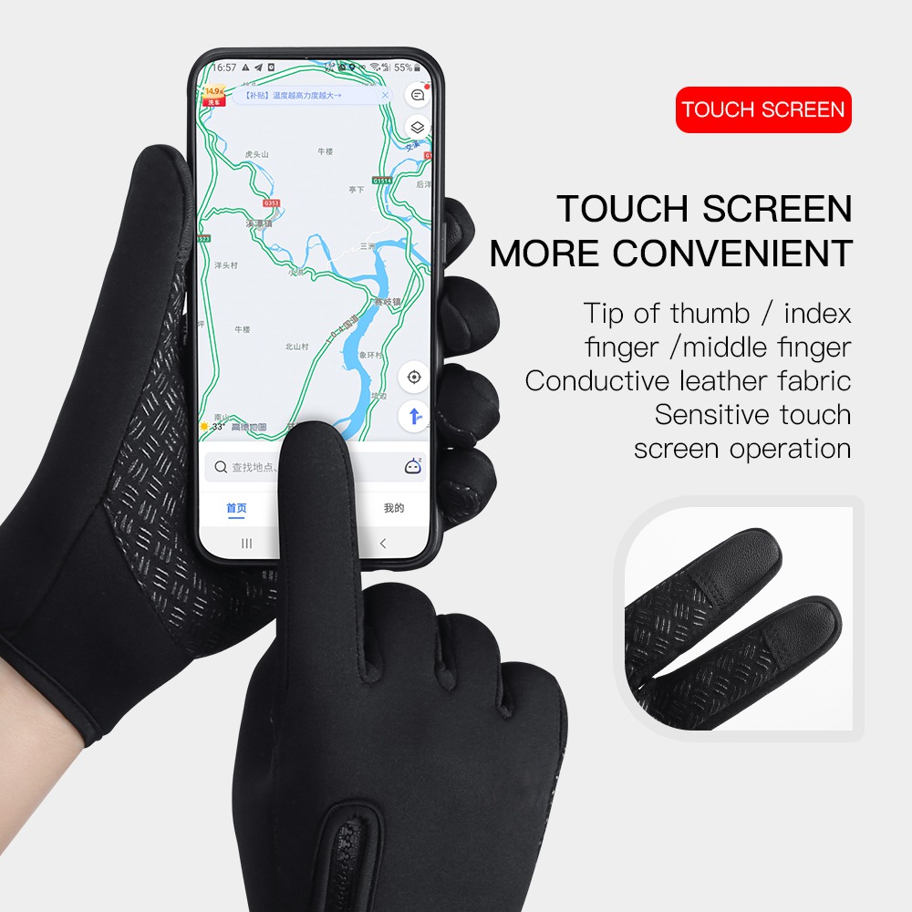 Autumn Winter Warm Cycling Glo - Waterproof Mitten Ski ulasan dan harga