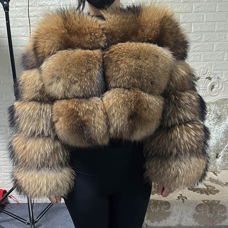Plus Size Tops Brown Fur Maoma - Winter Clothing Essentials ulasan dan harga