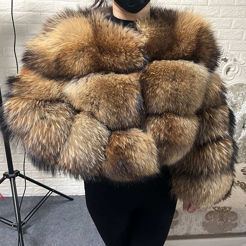 Plus Size Tops Brown Fur Maoma - Winter Clothing Essentials ulasan dan harga