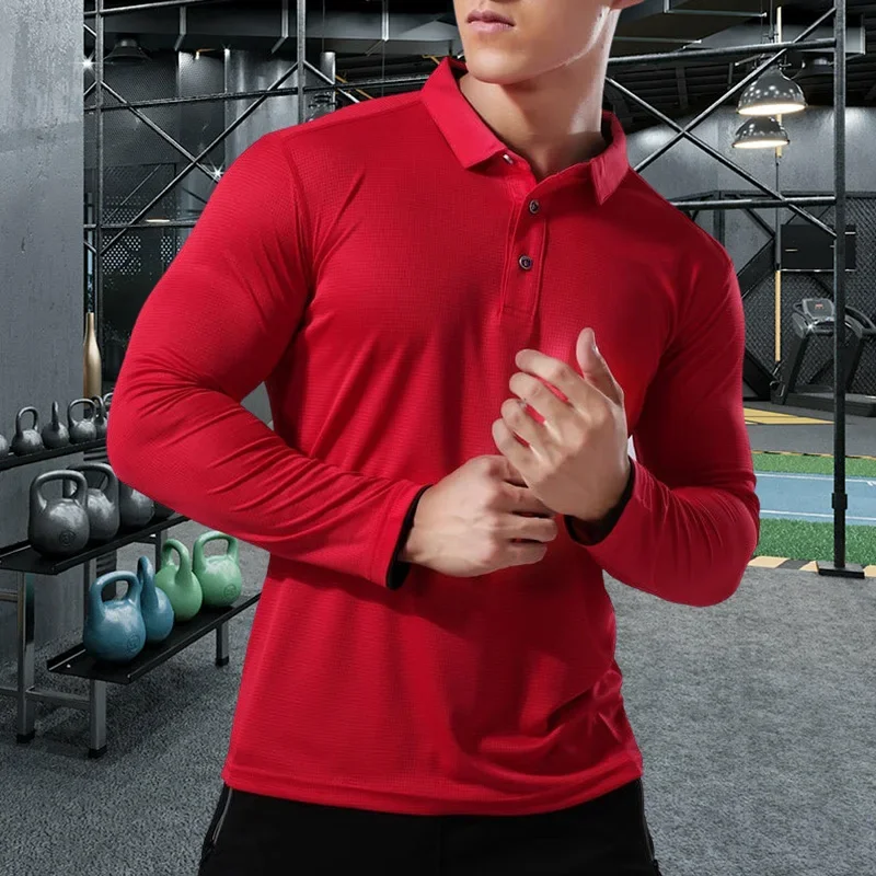 Men Running Sport Shirts Tops  - Winter Clothing Essentials ulasan dan harga