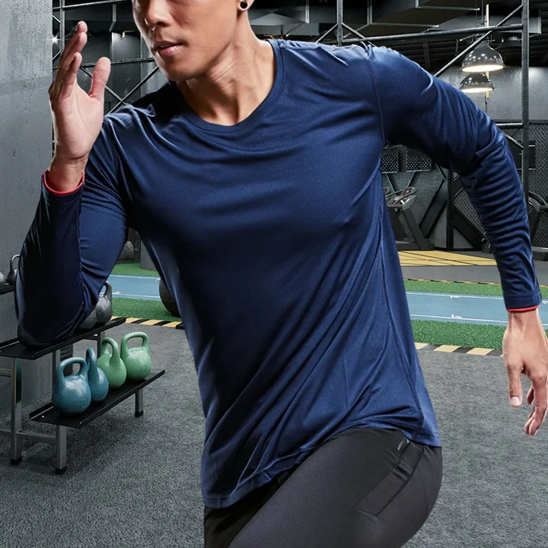 Men Running Sport Shirts Tops  - Winter Clothing Essentials ulasan dan harga