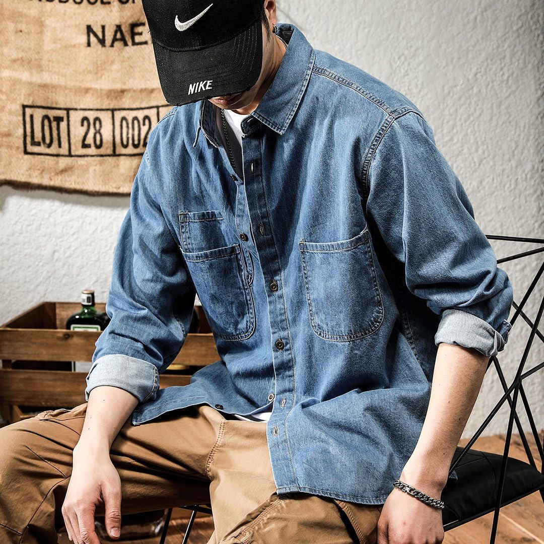Spring Ruffian Handsome Denim  - Winter Clothing Essentials ulasan dan harga