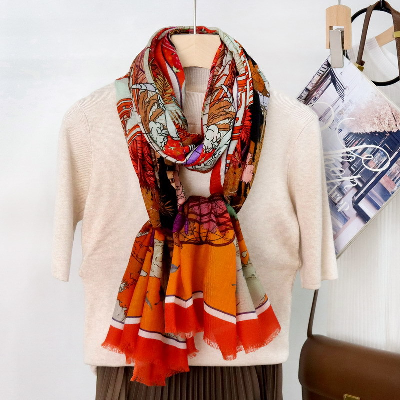 Long Tassels Cashmere Red Shaw - Winter Clothing Hong Kong ulasan dan harga