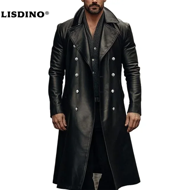 Leather Jacket Men Winter Flee - Winter Clothing Essentials ulasan dan harga