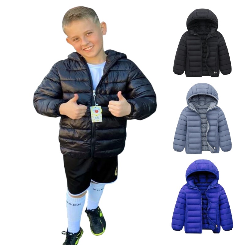 Hooded Lightweight Down Jacket - Winter Clothing For Toddlers ulasan dan harga