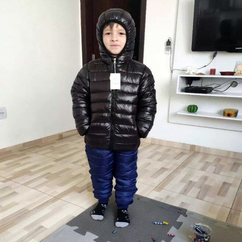 Hooded Lightweight Down Jacket - Winter Clothing For Toddlers ulasan dan harga
