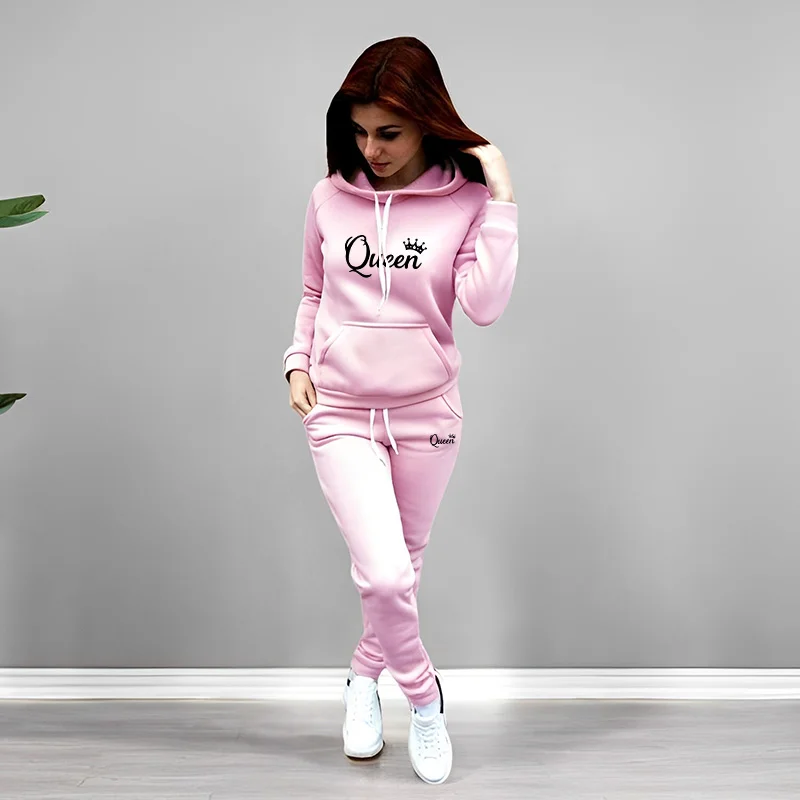 Womens Tracksuit Queen Letter  - Winter Clothing Women'S ulasan dan harga