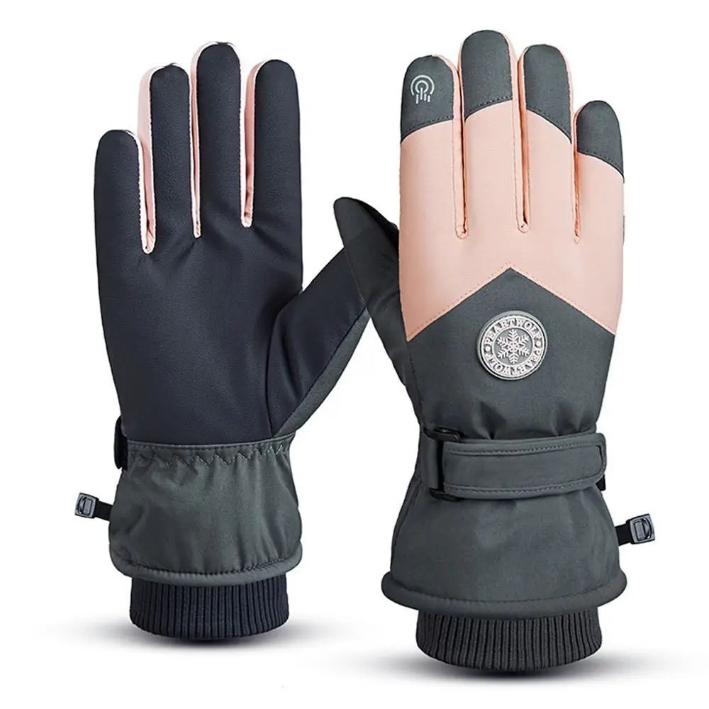 Winter Snowboard Ski Gloves PU - Waterproof Mitten Ski ulasan dan harga
