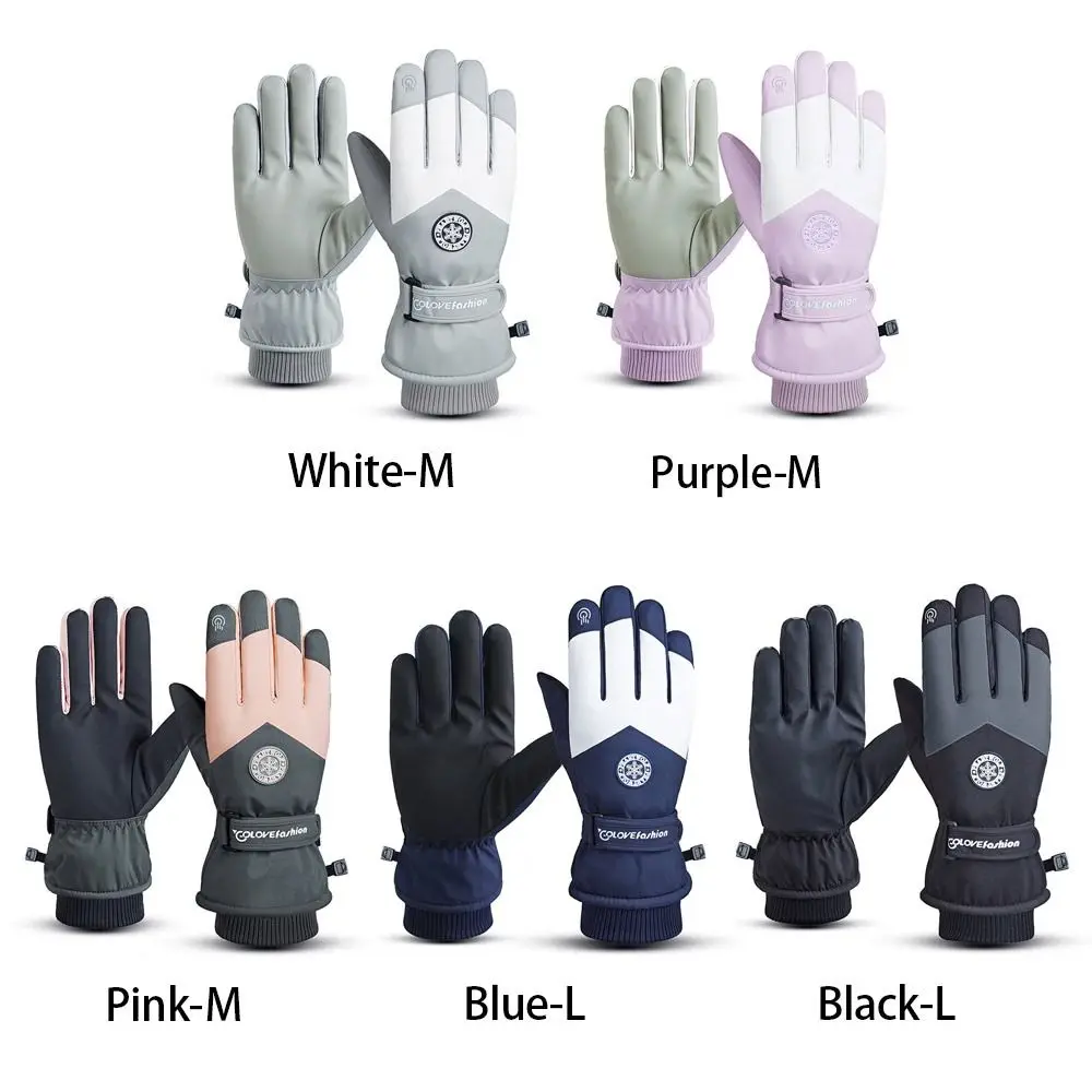 Winter Snowboard Ski Gloves PU - Waterproof Mitten Ski ulasan dan harga