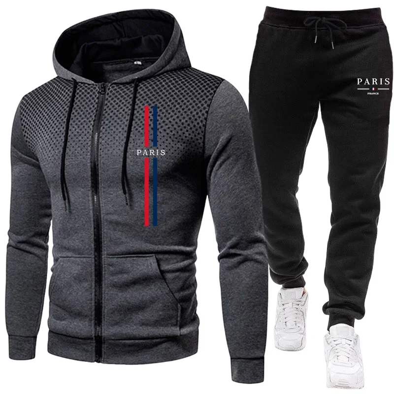 Men sports suit zipper jacket+ - Winter Clothing Pants ulasan dan harga