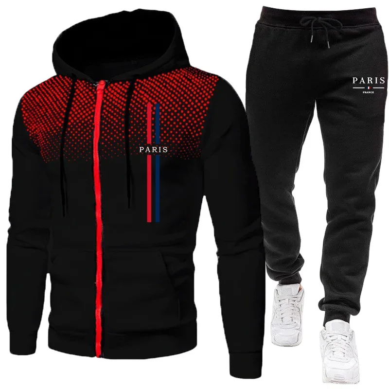 Men sports suit zipper jacket+ - Winter Clothing Pants ulasan dan harga