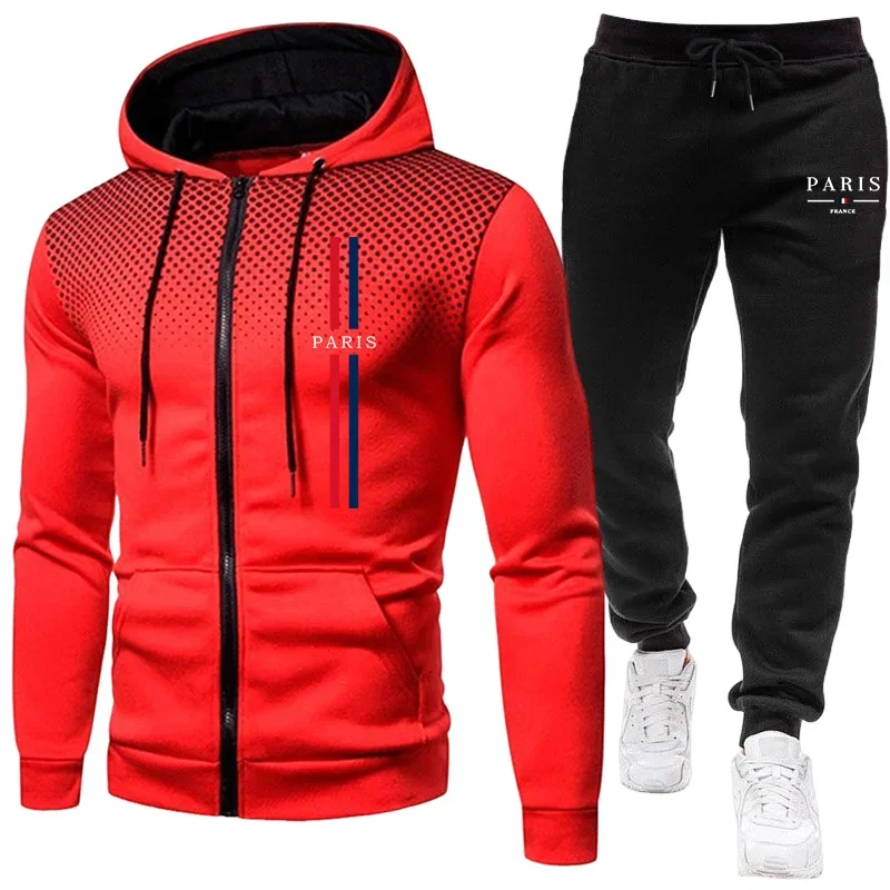 Men sports suit zipper jacket+ - Winter Clothing Pants ulasan dan harga