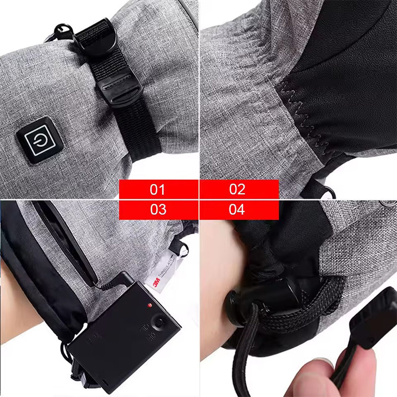 Cotton Heating Winter Gloves E - Waterproof Mitten Ski ulasan dan harga