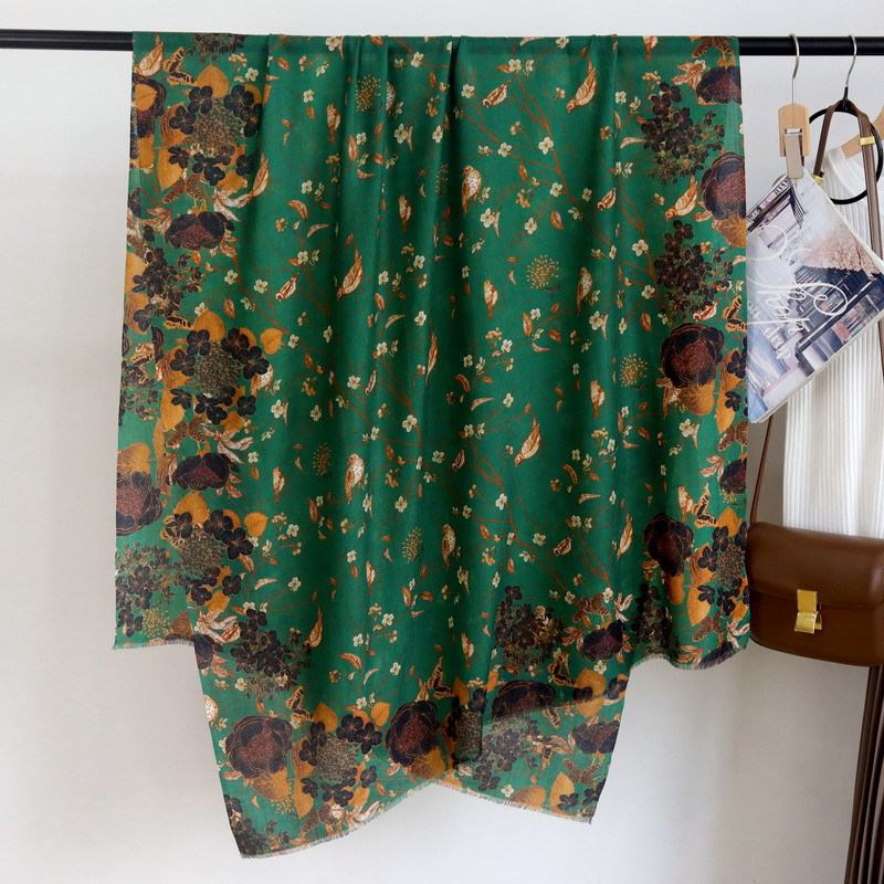 Long Green Cashmere Shawls Lux - Winter Clothing Hong Kong ulasan dan harga