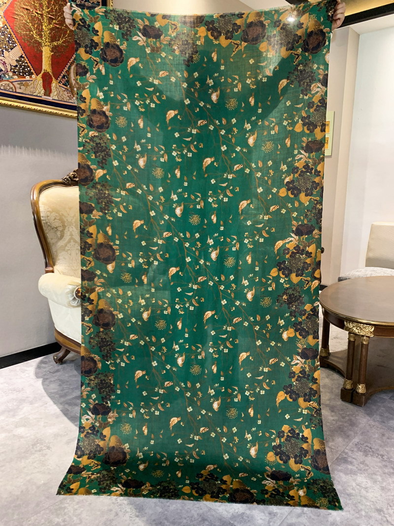 Long Green Cashmere Shawls Lux - Winter Clothing Hong Kong ulasan dan harga