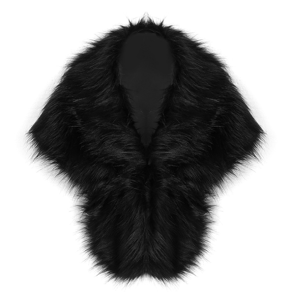 Solid Color Faux Fur Long Plus - Winter Clothing Essentials ulasan dan harga