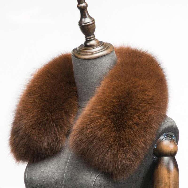Winter Natural Fox Fur Scarf S - Winter Clothing Essentials ulasan dan harga