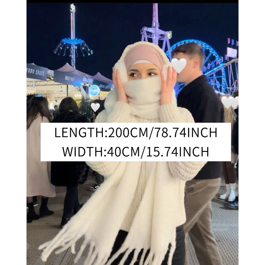 FONSAF Women' Faux Shawl Scarf - Winter Clothing Essentials ulasan dan harga