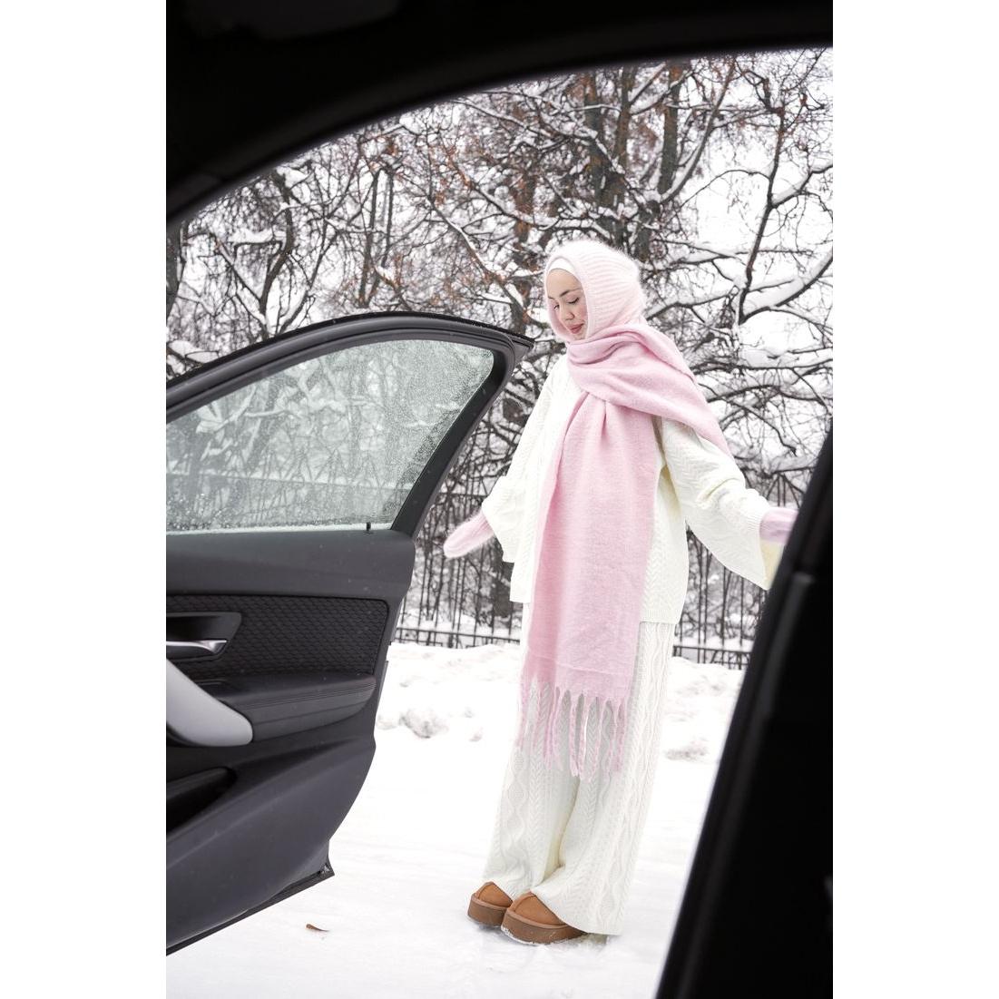 FONSAF Women' Faux Shawl Scarf - Winter Clothing Essentials ulasan dan harga