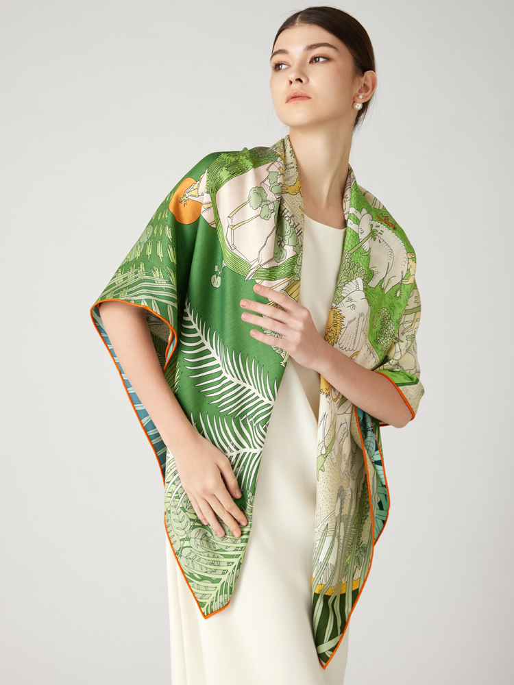 Double Faced Scarf Women Large - Winter Clothing Hong Kong ulasan dan harga