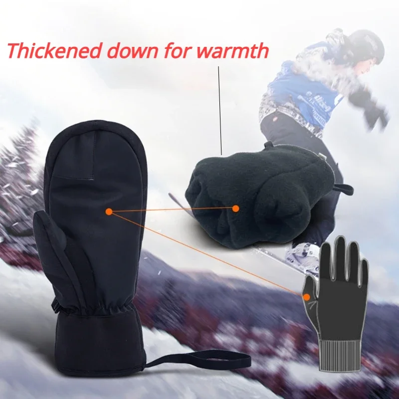 Winter Ski Gloves Waterproof T - Waterproof Mitten Ski ulasan dan harga