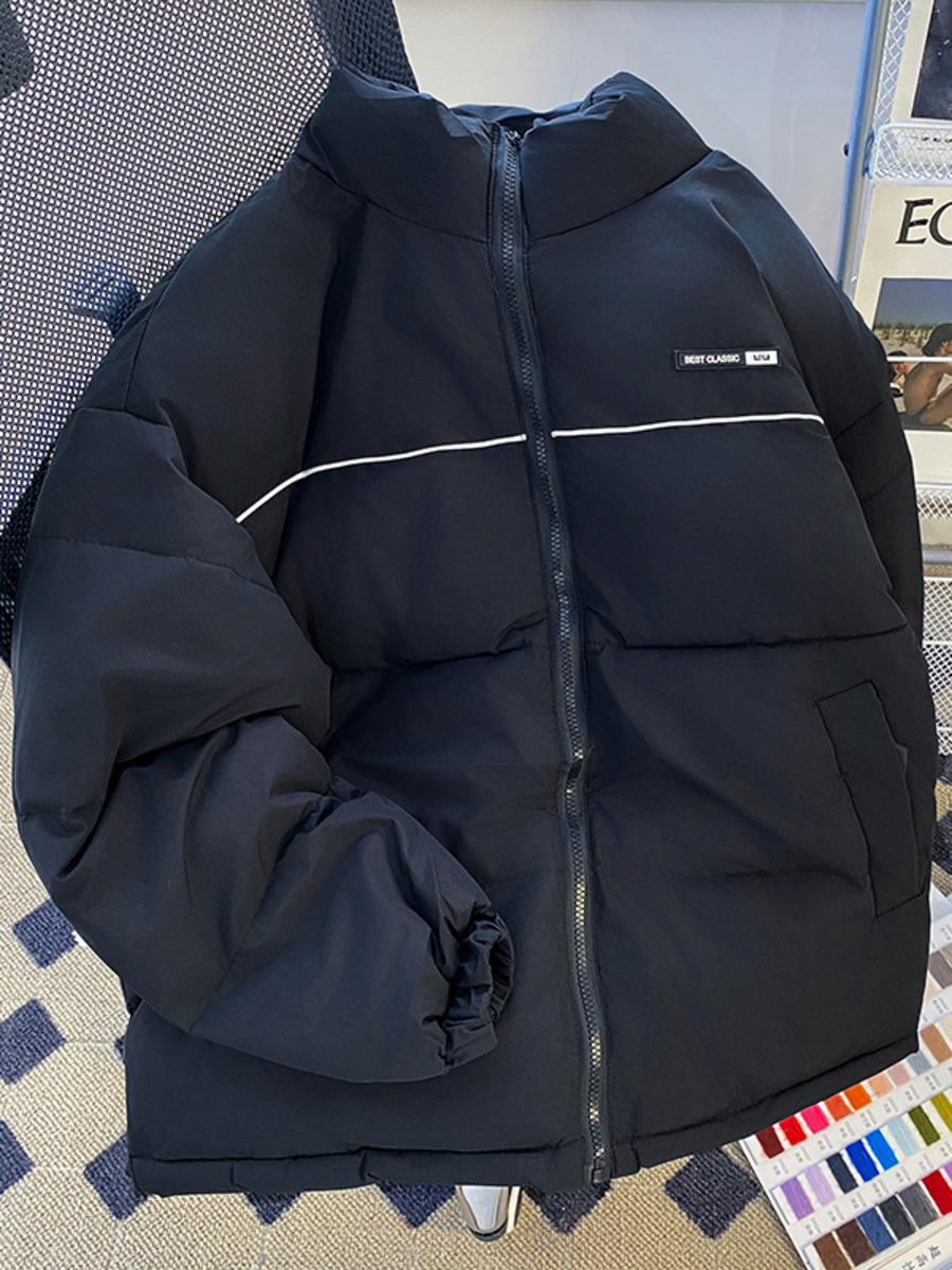 Retro Stand Up Collar Cotton P - Winter Clothing Hong Kong ulasan dan harga