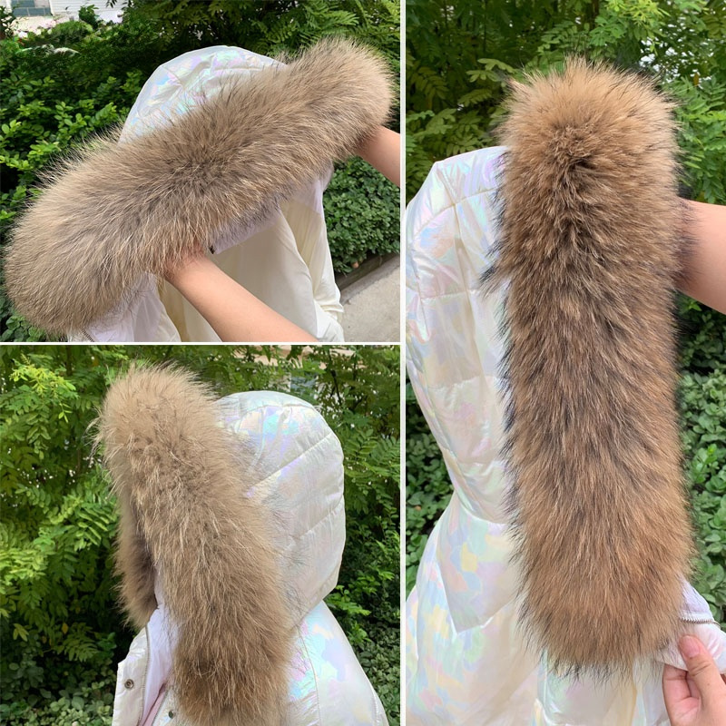 Real Fur Collar for Coat Parka - Winter Clothing Essentials ulasan dan harga