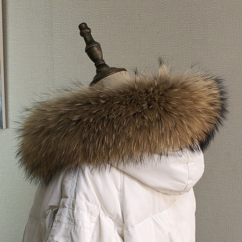 Real Fur Collar for Coat Parka - Winter Clothing Essentials ulasan dan harga