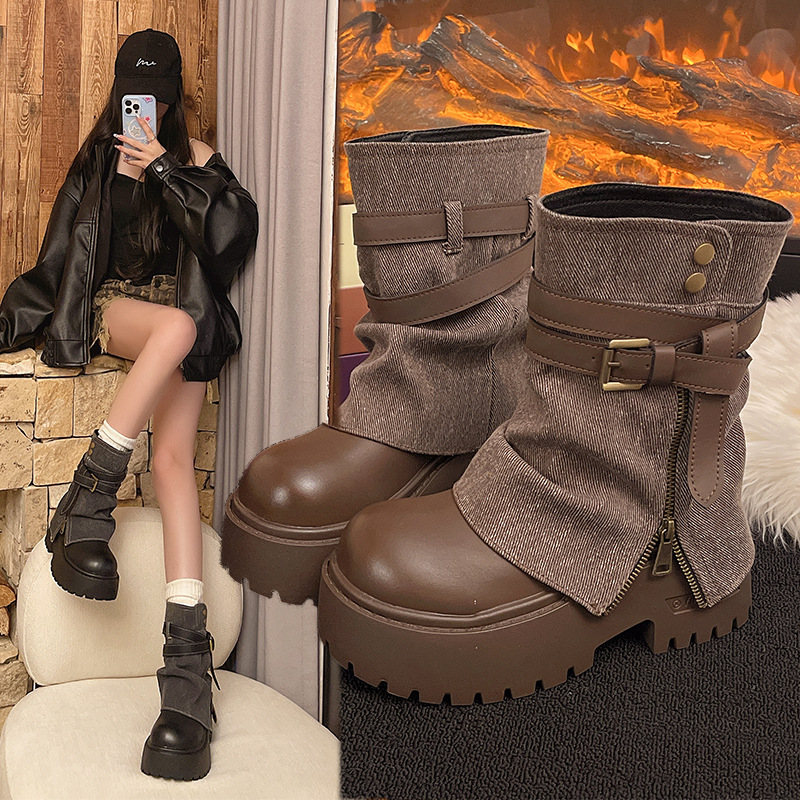 Ankle Boots for Women Cowboy F - Winter Clothing Women'S ulasan dan harga