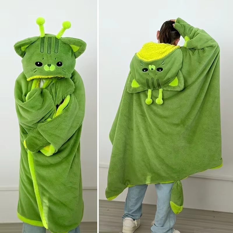 Cartoon Cute Alien Cat Hooded  - Winter Clothing Girls ulasan dan harga