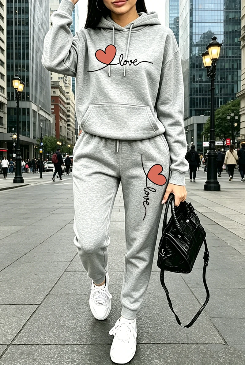 Womens Tracksuit Print Casual  - Winter Clothing Women'S ulasan dan harga