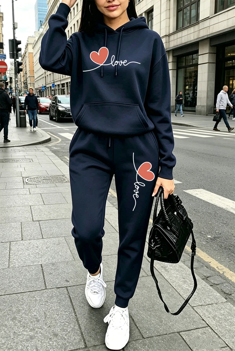 Womens Tracksuit Print Casual  - Winter Clothing Women'S ulasan dan harga
