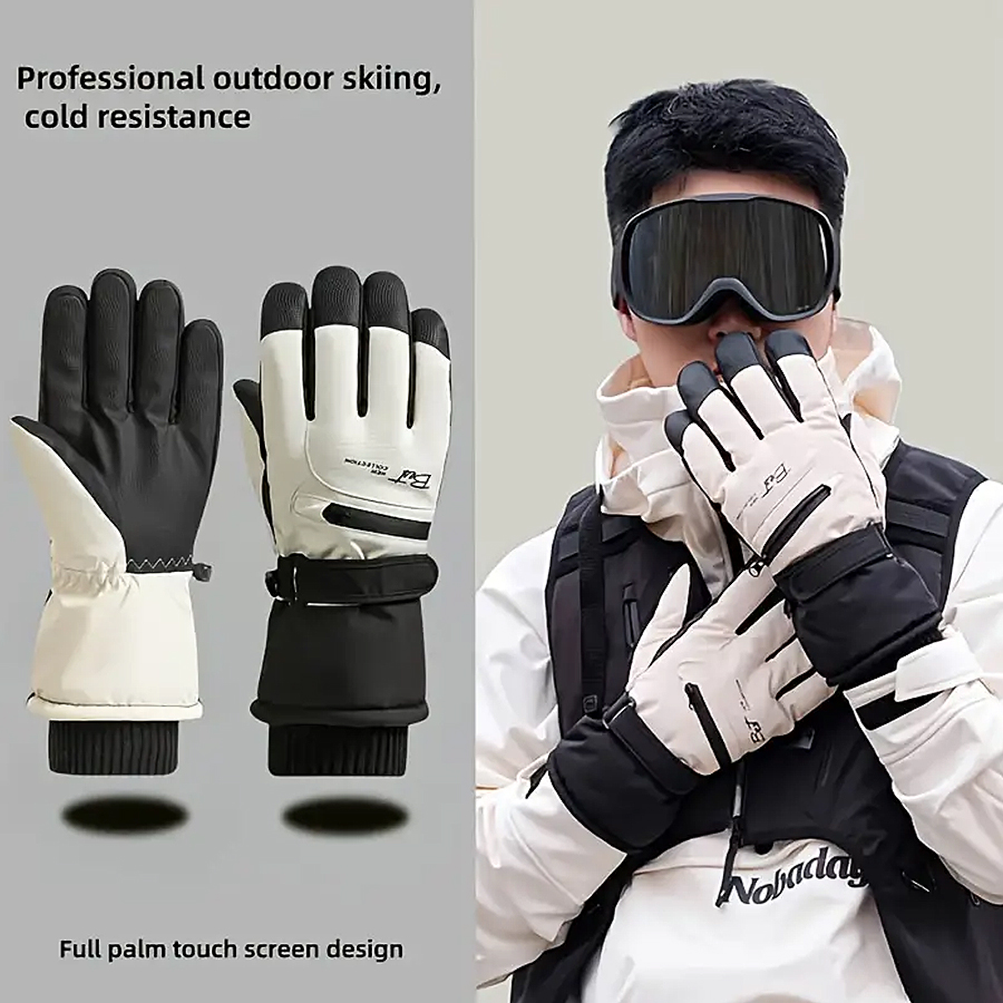 Winter Warm Ski Gloves for Sno - Waterproof Mitten Ski ulasan dan harga