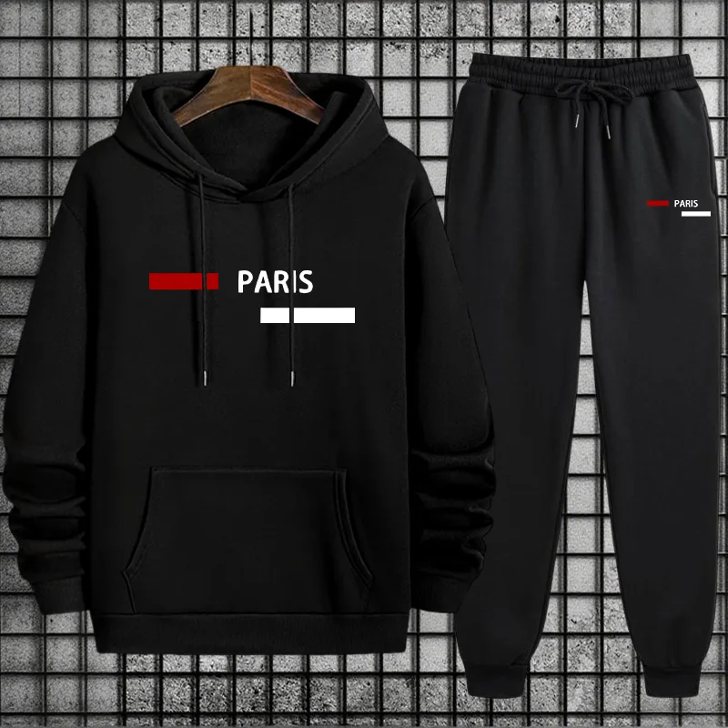 Men's Tracksuit Casual Hooded  - Winter Clothes ulasan dan harga