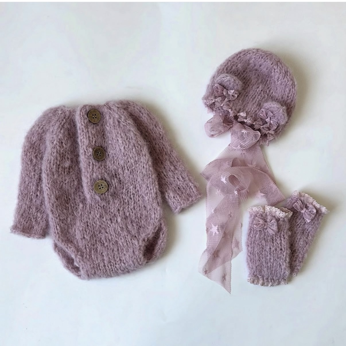 Newborn Baby Girl Knitted Romp - Winter Clothing For Toddlers ulasan dan harga