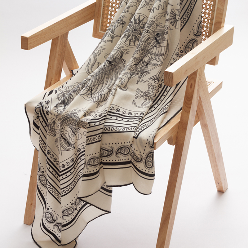 Wool Silk Scarf Women Large Sc - Winter Clothing Hong Kong ulasan dan harga